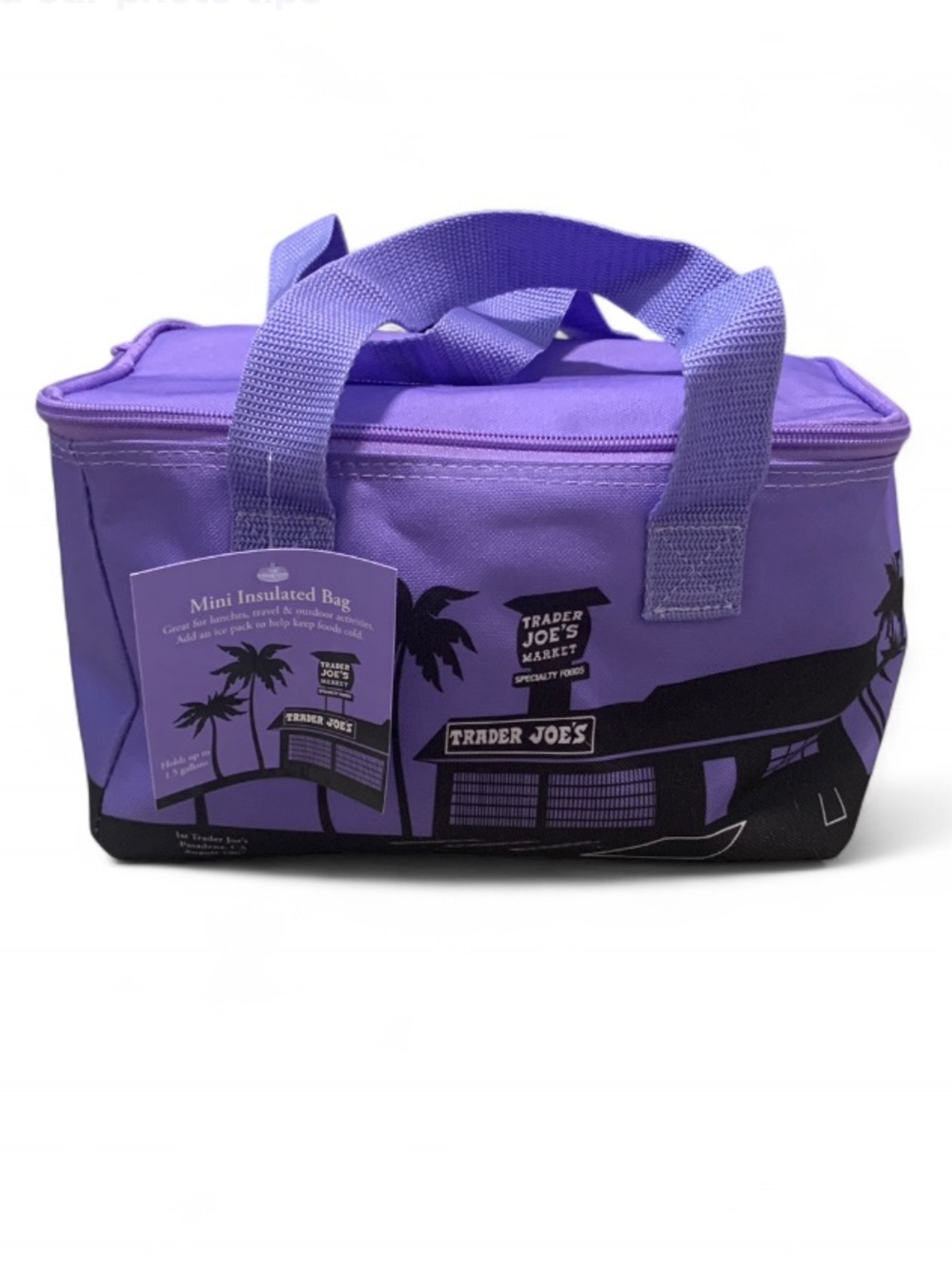 NWT Trader Joe’s Purple Mini Insulated Bag